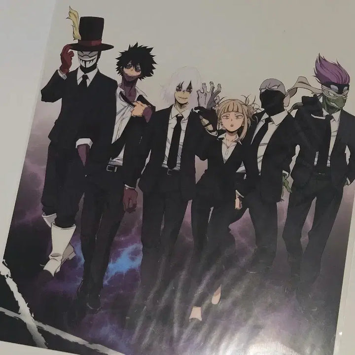 [BUNJANG] My Hero Academia Villain Suit Illustration Poster / 히로아카 정장 빌런 버전 일러스트 포스터