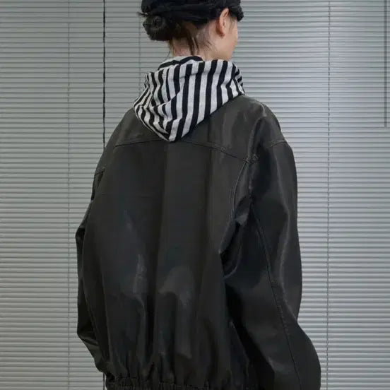 [BUNJANG] Picasso Society Leather Jacket / 피카소사이어티 레더자켓
