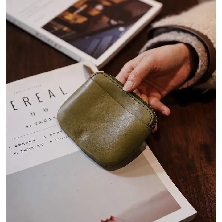 [BUNJANG] Mini Brown PU Wallet / 지갑 동전지갑 립스틱지갑 수납백 미니파우치