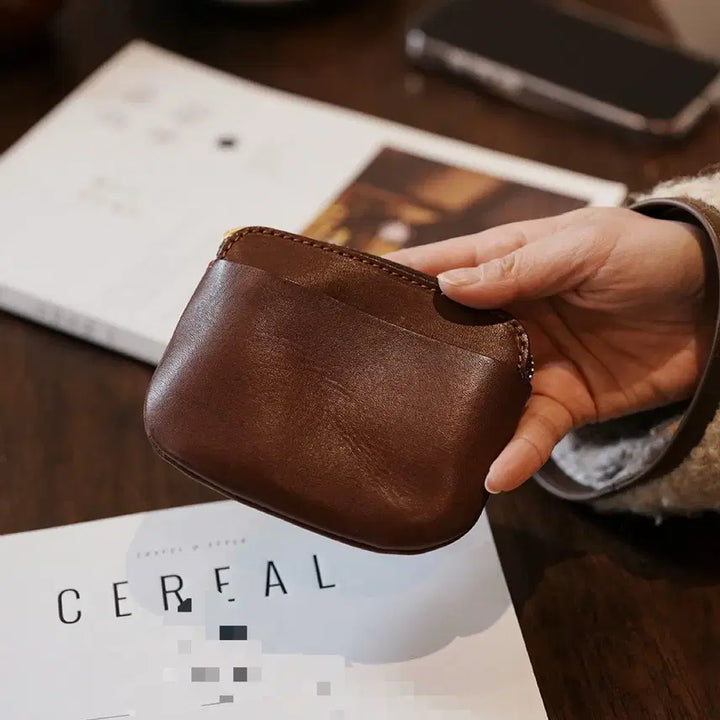 [BUNJANG] Mini Brown PU Wallet / 지갑 동전지갑 립스틱지갑 수납백 미니파우치