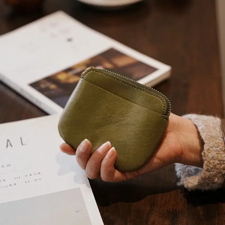 [BUNJANG] Mini Brown PU Wallet / 지갑 동전지갑 립스틱지갑 수납백 미니파우치