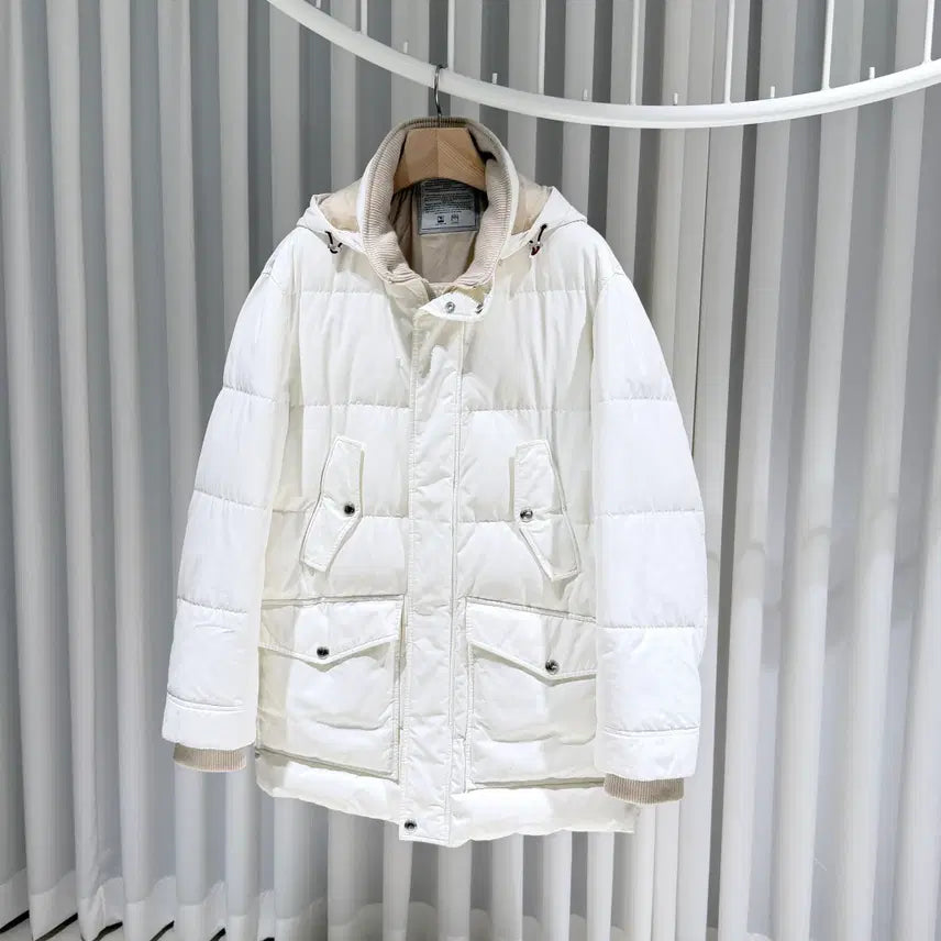[BUNJANG] Brunello Cucinelli Taffeta Corduroy Hooded Down Jacket / ( S+ / L ) 브루넬로쿠치넬리 타프타 코듀로이 후드패딩