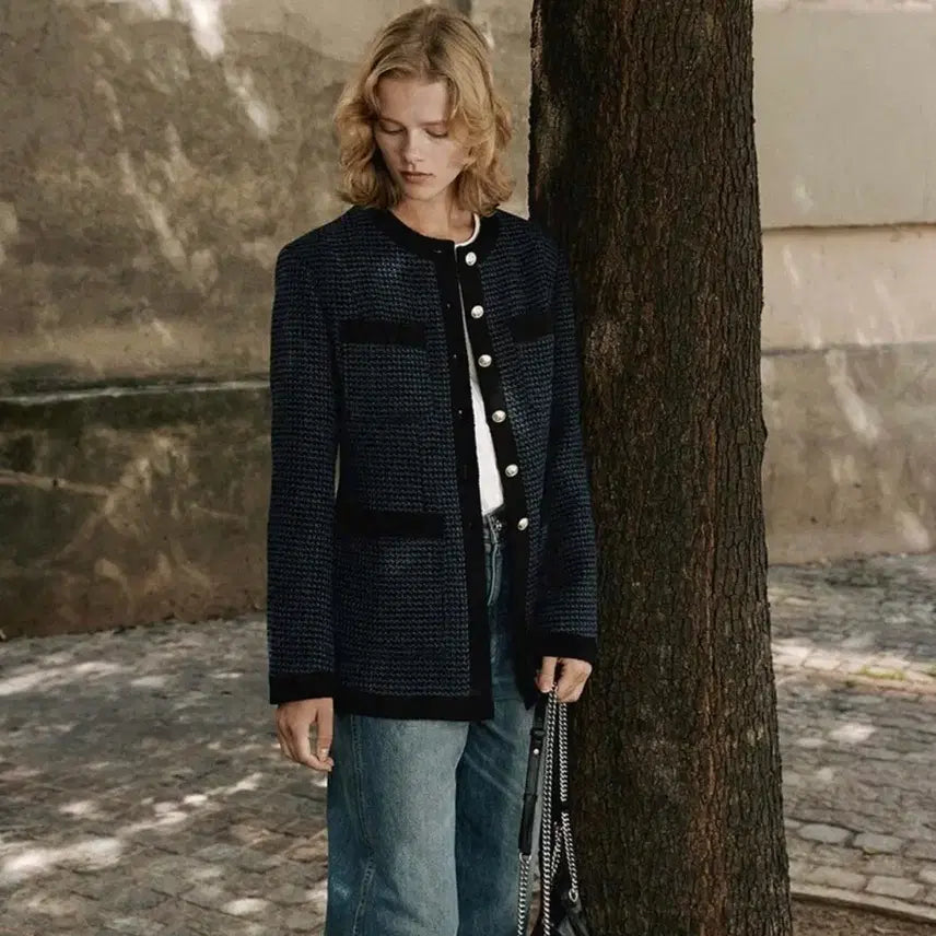 [BUNJANG] Loeuvre 23 Trimming Button Tweed Jacket / 루에브르 23년 트리밍버튼 트위드 자켓 올드머니룩 하객룩 출근룩