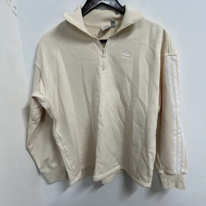 [BUNJANG] Adidas Half-Zip Up Sweatshirt / [만원 아라비아빈티지]아디다스 삼선 하프집업 아이보리 90