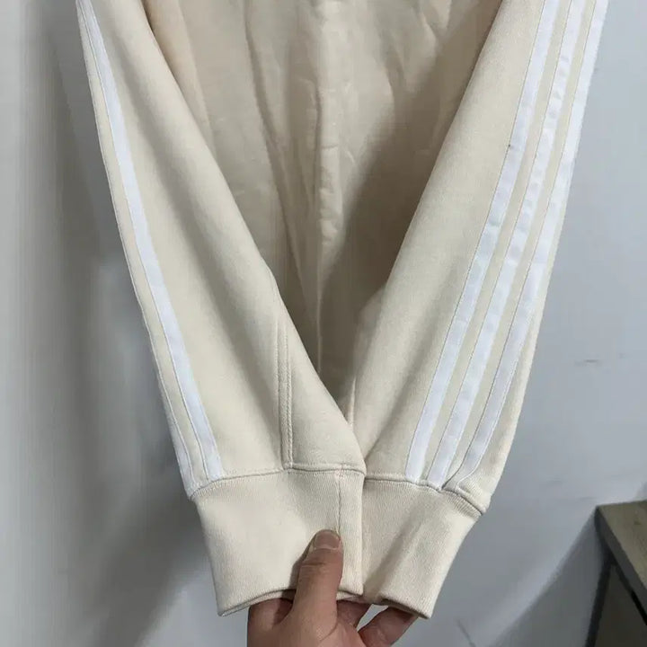 [BUNJANG] Adidas Half-Zip Up Sweatshirt / [만원 아라비아빈티지]아디다스 삼선 하프집업 아이보리 90