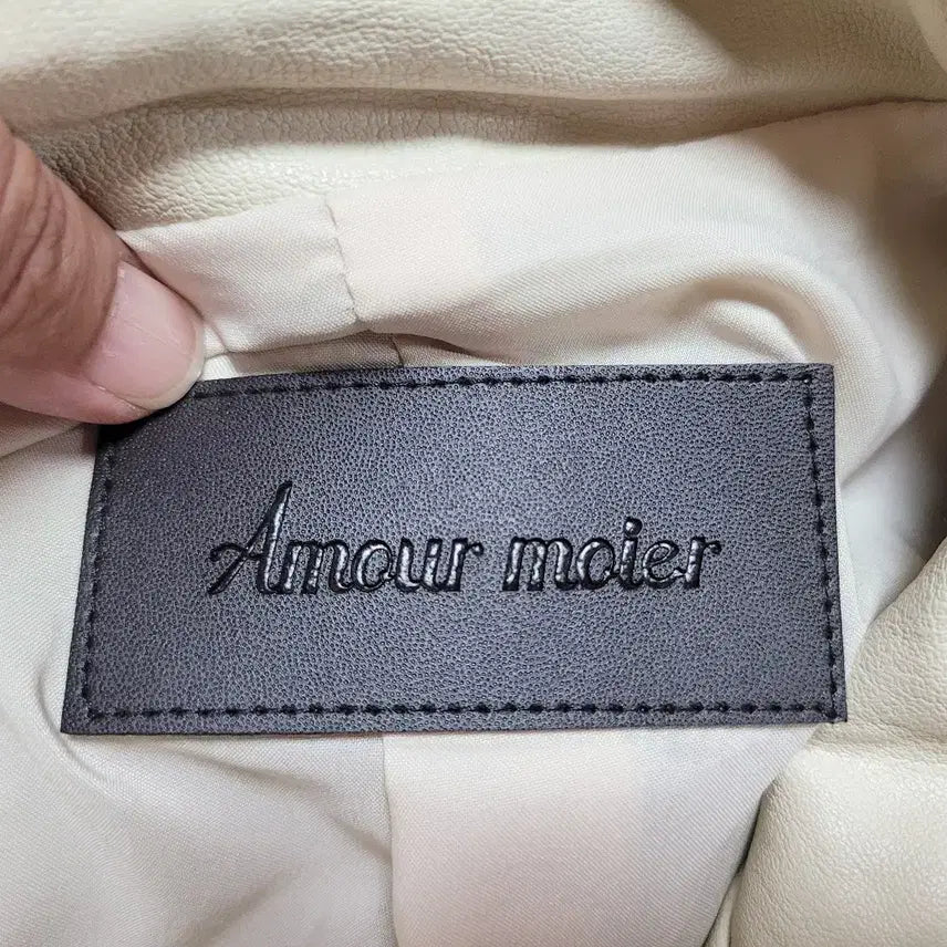 [BUNJANG] Amour moier Leather Jacket / 아무르무아르(Amour moier) 레더점퍼 프리사이즈