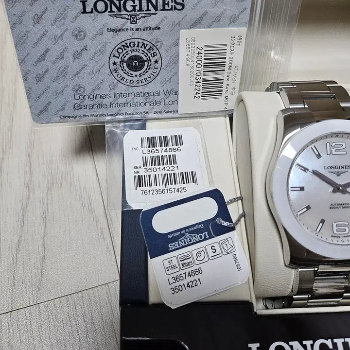 [BUNJANG] Longines Conquest 41 MOP Ceramic Automatic Watch / [초희귀/미사용전시품/풀박스] 론진 콘퀘스트 41 자개-세라믹 오토매틱