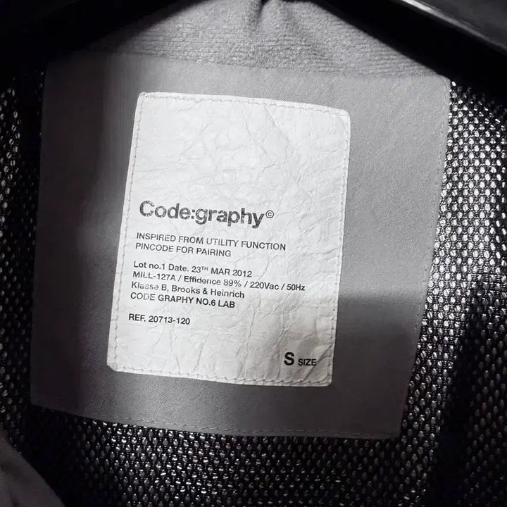 [BUNJANG] Code:Graphy Duck Down Padded Jacket Gray / [S,90]코드그라피 패딩 자켓 덕다운 그레이