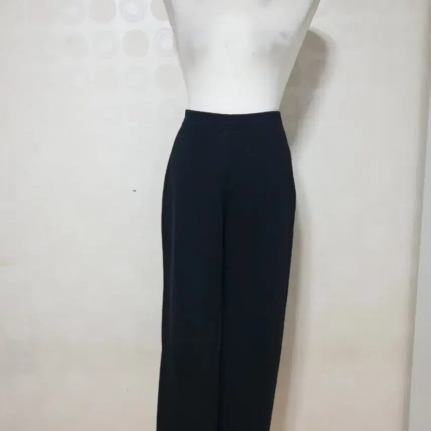 [BUNJANG] Generic Black Elastic Waist Pants / 여성바지66/블랙바지66/밴딩바지66