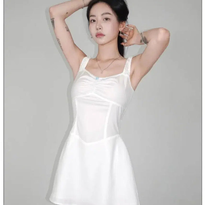 [SOLD OUT] 페일제이드 셔링원피스 Rose Shirring Dress