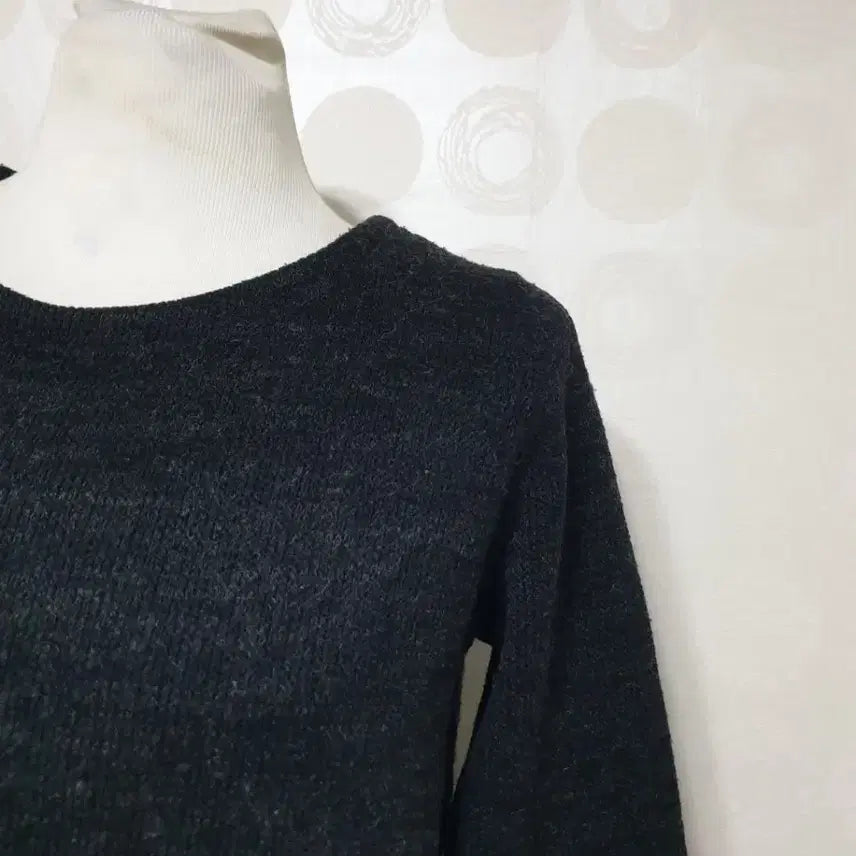 [BUNJANG] Charcoal Knit Top / 차콜니트77/롱니트77/니트77/티셔츠77