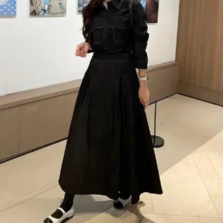 [BUNJANG] Luxury Denim Two-Piece Set / 럭셜 데님투피스 셋업세트