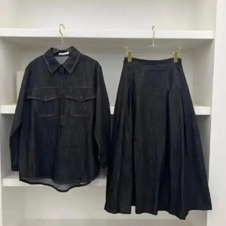 [BUNJANG] Luxury Denim Two-Piece Set / 럭셜 데님투피스 셋업세트