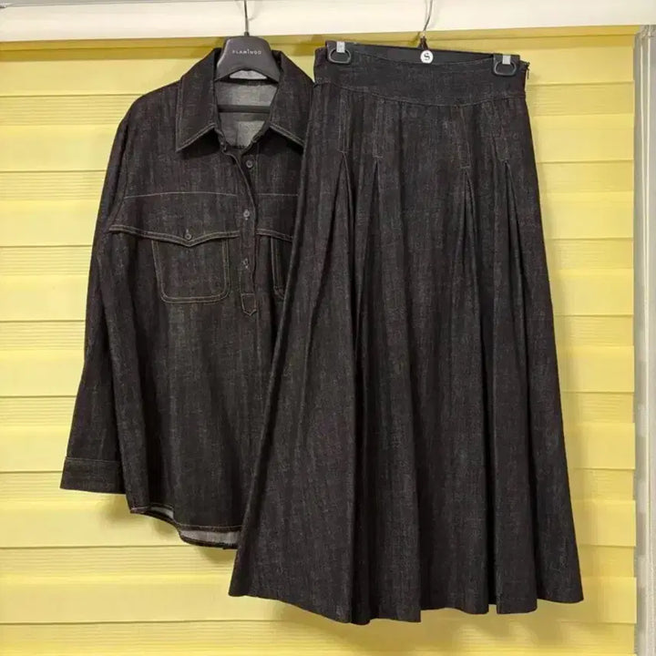 [BUNJANG] Luxury Denim Two-Piece Set / 럭셜 데님투피스 셋업세트