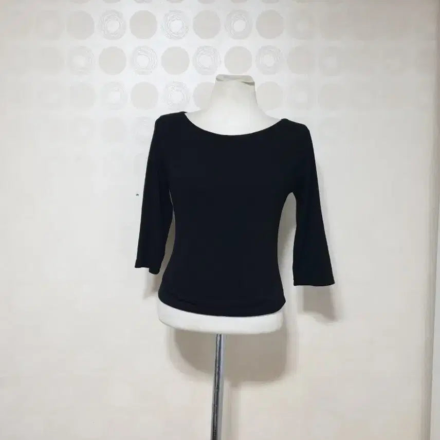 [BUNJANG] Black Tee 55 Crop Top / 블랙티55/블랙티셔츠55/크롭티55/7부티55