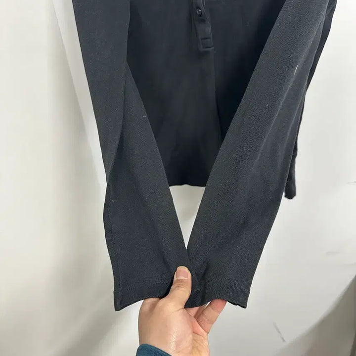 [BUNJANG] Lacoste Black Long Sleeve Polo Shirt / [만원 아라비아빈티지]라코스테 블랙 긴팔 카라 티셔츠 42
