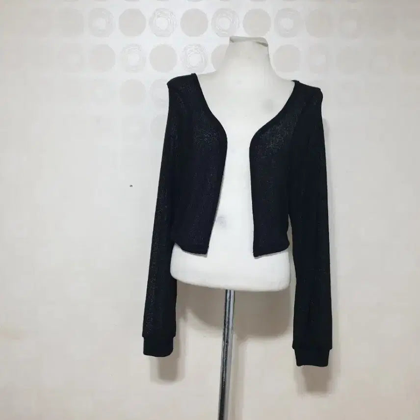 [BUNJANG] Black Cropped Thin Cardigan / 블랙가디건55/크롭가디건55/얇은가디건55