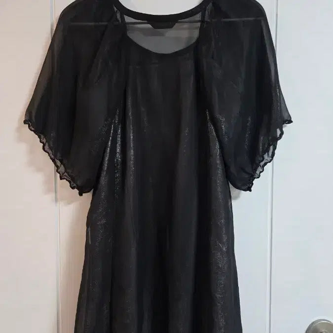 [SOLD OUT] 아나카프리 검정색 쉬폰 원피스