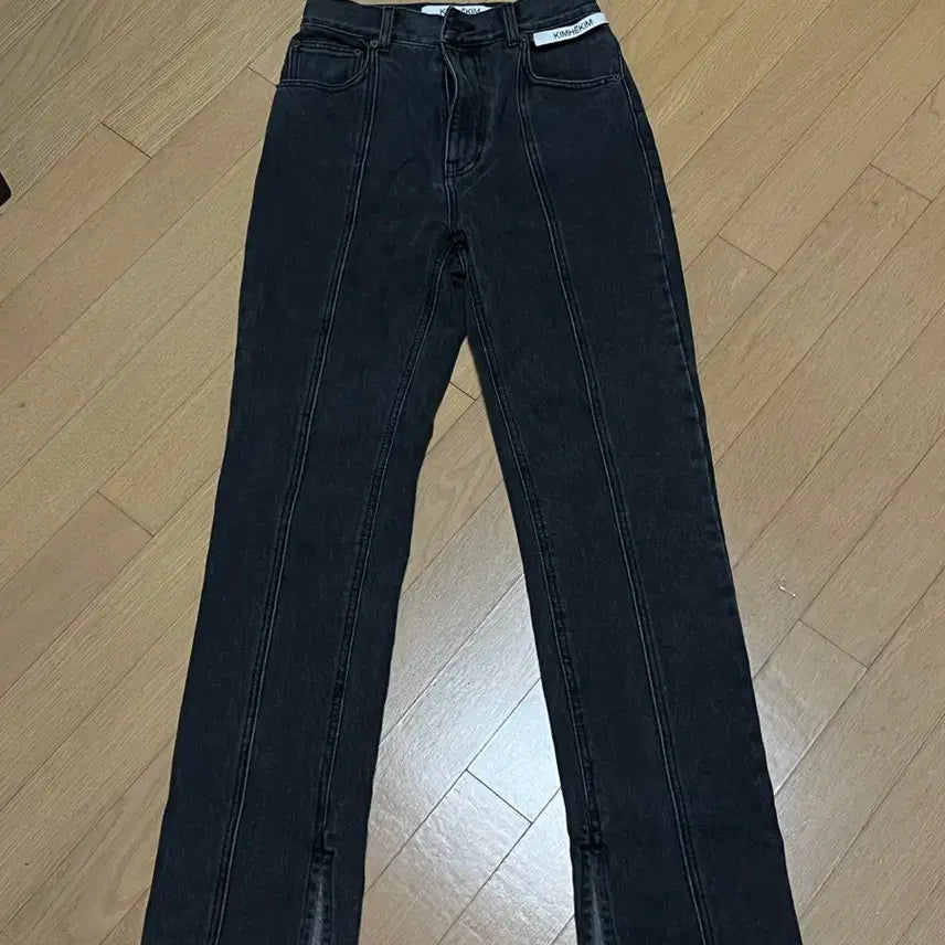 [BUNJANG] KIMHEKIM Black Flare Jeans / 한국 디자이너 브랜드 김해김 KIMHEKIM 흑청바지