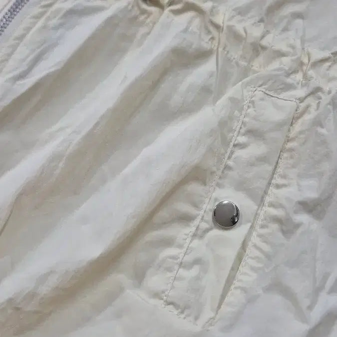 [BUNJANG] Long Windbreaker Ivory (New) / 롱 바람막이 아이보리 (새상품)