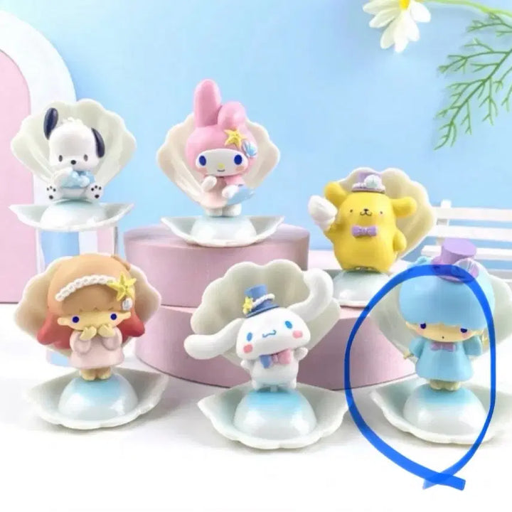 [BUNJANG] Sanrio Kiki Holiday Pearl Shell Figure / 공정하자ㅇ)산리오 홀리데이 진주 조개 피규어 키키