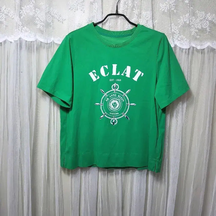 [BUNJANG] Anne Klein Green Short Sleeve T-shirt / 앤클라인 그린 반팔 티셔츠