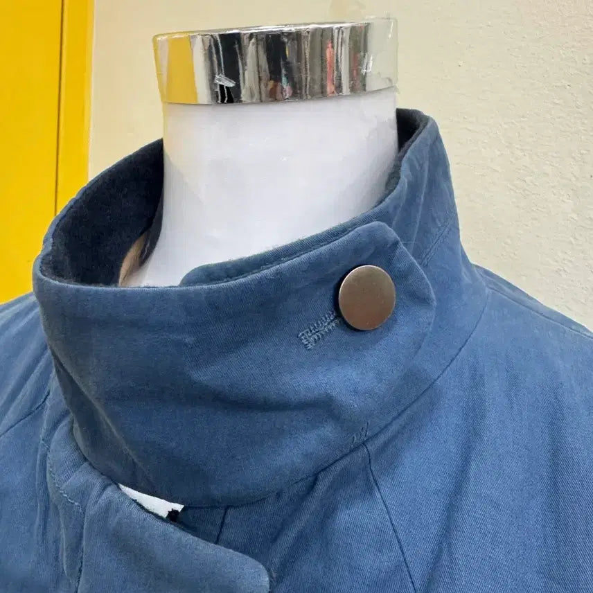 [BUNJANG] G-Cut High-Neck Color Block Coat / 지컷 울 배색 하이넥 코트 66 / 고급스러운 세미오피스룩