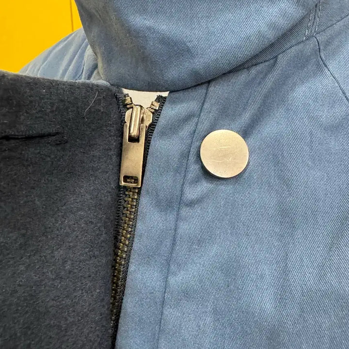 [BUNJANG] G-Cut High-Neck Color Block Coat / 지컷 울 배색 하이넥 코트 66 / 고급스러운 세미오피스룩