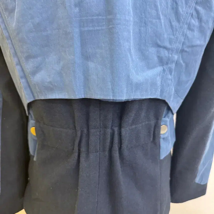 [BUNJANG] G-Cut High-Neck Color Block Coat / 지컷 울 배색 하이넥 코트 66 / 고급스러운 세미오피스룩