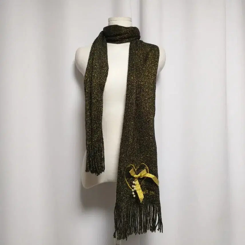 [BUNJANG] Vintage Ribbon Muffler Y2K Romantic Scarf / 빈티지 리본 머플러 목도리 y2k 히메갸루 핀터깔 로맨틱