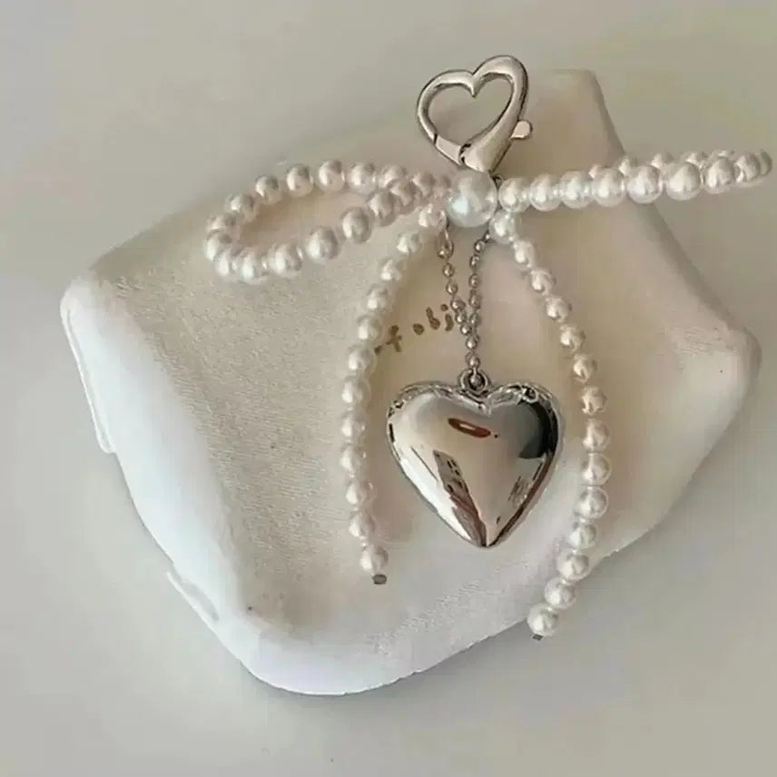 [BUNJANG] Heart Pendant Keyring / 키링(새상품)