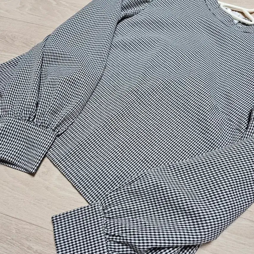 [BUNJANG] Lovely Check Blouse / 예쁜 체크 러블리 블라우스 저렴하게