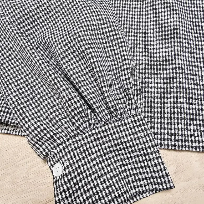 [BUNJANG] Lovely Check Blouse / 예쁜 체크 러블리 블라우스 저렴하게