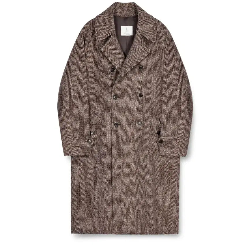 [BUNJANG] Muddlab x PINEZZA Donegal Double Coat / 멋랩xPINEZZA 래글런 도네갈 더블 코트 M