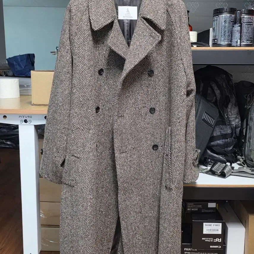 [BUNJANG] Muddlab x PINEZZA Donegal Double Coat / 멋랩xPINEZZA 래글런 도네갈 더블 코트 M