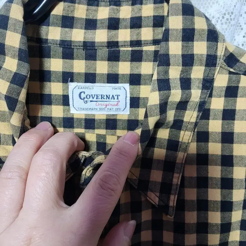 [BUNJANG] Covernat Checkered Short Sleeve Shirt / 커버낫(Covernat)체크 반팔 셔츠