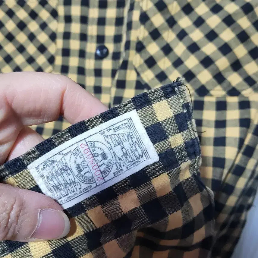 [BUNJANG] Covernat Checkered Short Sleeve Shirt / 커버낫(Covernat)체크 반팔 셔츠