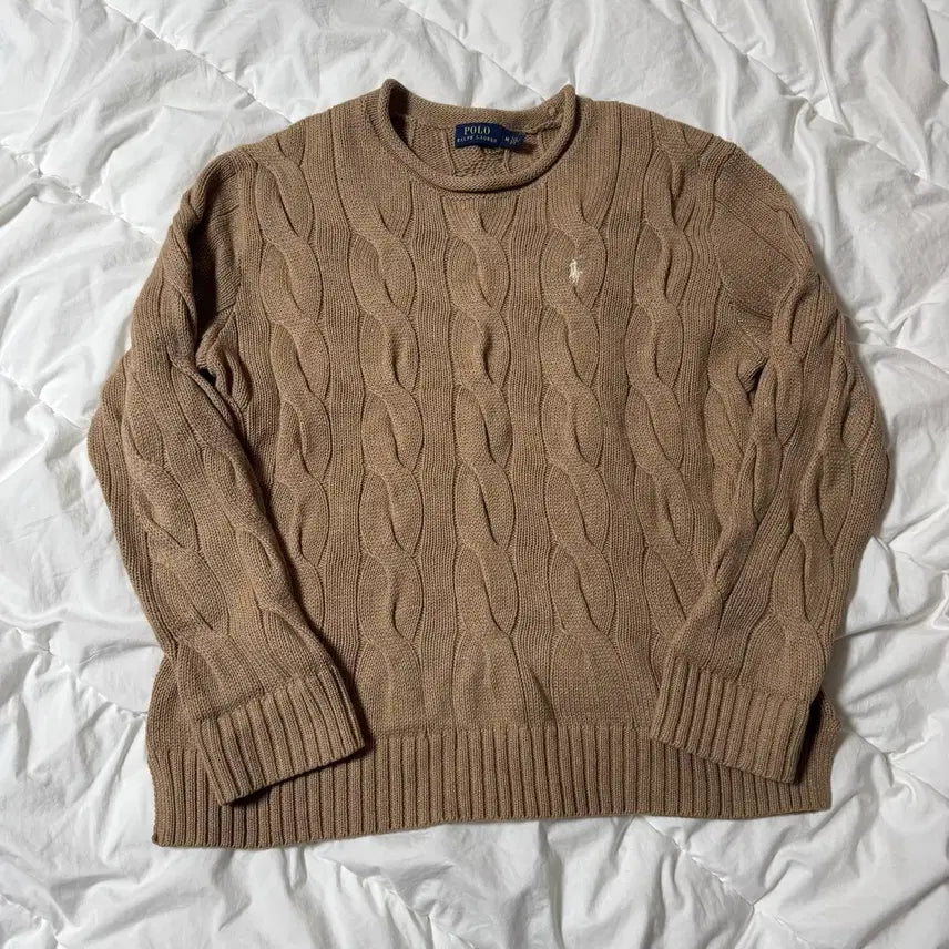 [BUNJANG] Polo Ralph Lauren Cable Knit Sweater / 폴로 랄프 로렌 케이블 니트