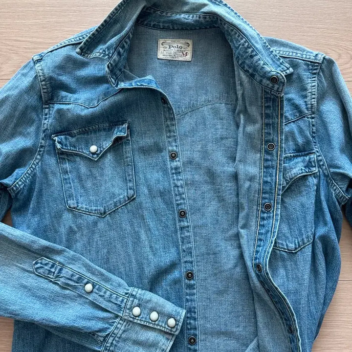 [BUNJANG] Polo Ralph Lauren Denim Western Shirt M / 폴로 랄프로렌 데님 웨스턴 셔츠 M