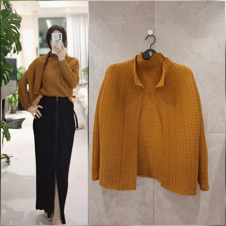 [BUNJANG] Issey Miyake Pleats Please Wooly Top and Cardigan Set / 이세이미야케 울리 탑 가디건 세트 플리츠플리즈