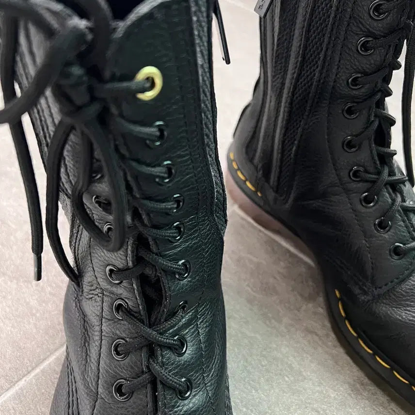 [BUNJANG] Yohji Yamamoto x Dr. Martens Leather Boots / 요지야마모토 X 닥터마틴 부츠 1490 Double zip