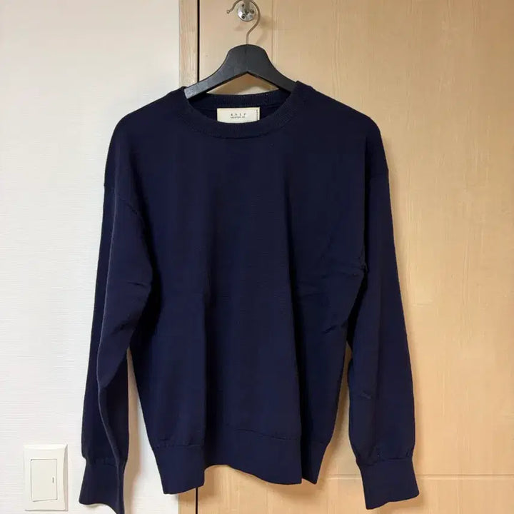 [BUNJANG] Sutter Wool Knit Navy Sweater / 셔터 울 니트 네이비