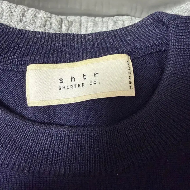 [BUNJANG] Sutter Wool Knit Navy Sweater / 셔터 울 니트 네이비