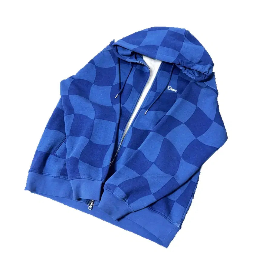 [BUNJANG] Dime Checkmate Hoodie Zip-up / Dime checkmate 다임 체크메이트 후드집업