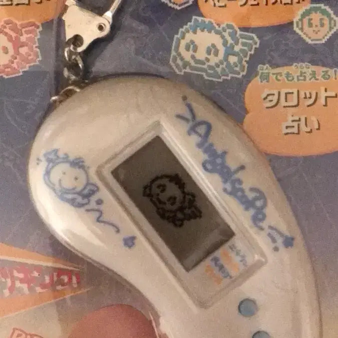 [BUNJANG] Tamagotchi Angelscope Kitty Classic Game Console / 초레어! 1997년 일본 고전 다마고치 엔젤스코프 똥사이즈 게임기 키티