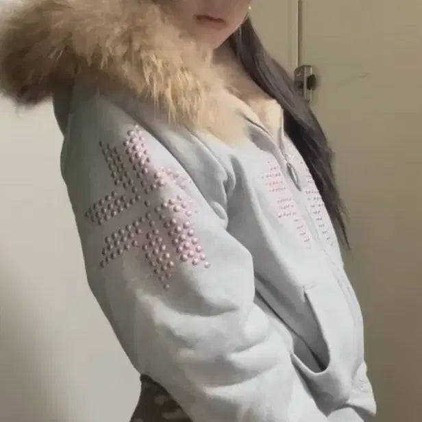 [BUNJANG] Sculptor Fur Hooded Zip-up / 스컬프터 퍼 fur trimming 후드집업 s