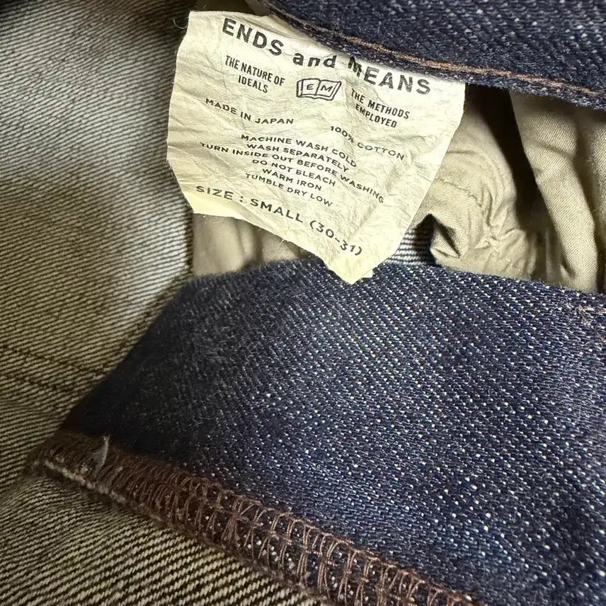 [BUNJANG] Ends and Means 5 Pocket Denim Indigo Jeans / 엔즈앤드민즈 5 포켓 데님 인디고