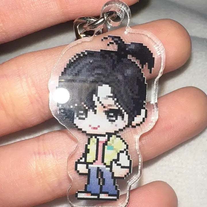 [BUNJANG] NCT Haechan Yogurt Shake Pixel Keyring / 해찬 요거트쉐이크 착장 픽셀 키링