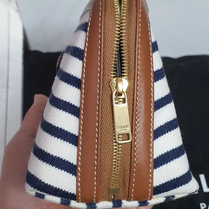 [BUNJANG] Celine Triomphe Chain Bag Striped / 셀린느 트리옹프 체인백 (새상품급 급처)