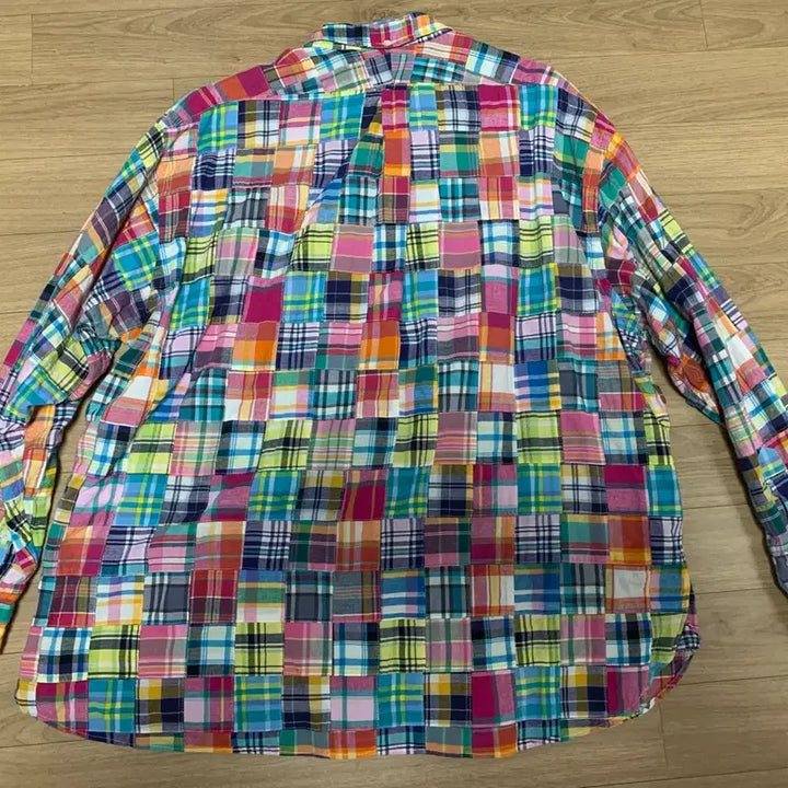 [BUNJANG] J.Press Madras Patchwork Relaxed Fit Shirt / J.press Bd 마드라스 패치워크 배기핏 셔츠 M사이즈